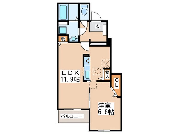 シャン・ノールＸⅧの物件間取画像